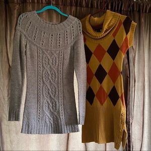 2 sweater dresses